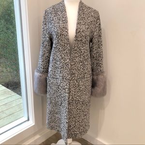 Helene Berman x Anthropologie tweed coat